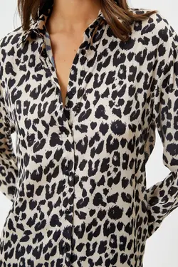 پیراهن زنانه طرح پلنگ - یاری شاپ