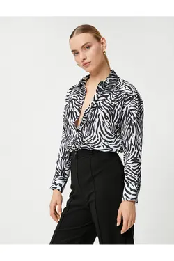 پیراهن زنانه طرح پلنگ - یاری شاپ