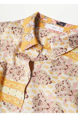 پیراهن زنانه طرح دار برش پهن - یاری شاپ