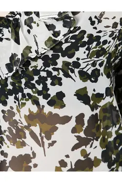 پیراهن زنانه طرح دار سبز - یاری شاپ