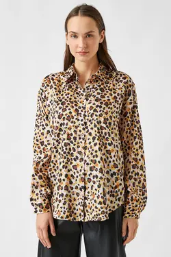 پیراهن زنانه طرح زرد 2WAK60103PW - یاری شاپ