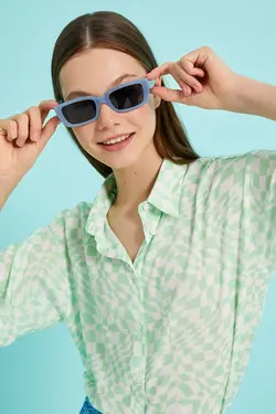 پیراهن زنانه طرح سبز 2SAL60173IW - یاری شاپ