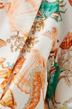 پیراهن زنانه طرح نارنجی 1YAK62371UW - یاری شاپ