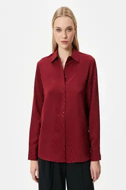 پیراهن زنانه قرمز Claret 4WAK60483UW - یاری شاپ