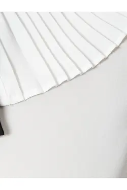 پیراهن ژولیده با آستین بلند با جزئیات کراوات - یاری شاپ