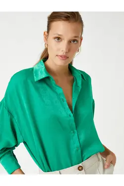 پیراهن ساتن آستین بلند - یاری شاپ