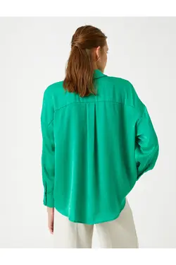 پیراهن ساتن آستین بلند - یاری شاپ