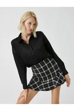 پیراهن ساتن آستین بلند - یاری شاپ