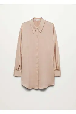 پیراهن ساتن پاستلی زنانه با نمای ساتن - یاری شاپ