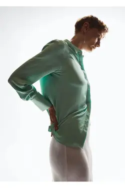 پیراهن ساتن روان - یاری شاپ