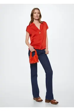 پیراهن ساتن روان - یاری شاپ