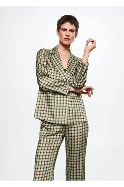 پیراهن ساتن طرح دار - یاری شاپ