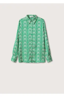 پیراهن ساتن طرح دار - یاری شاپ