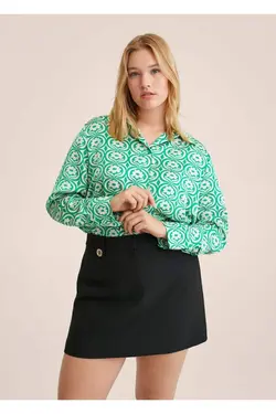 پیراهن ساتن طرح دار - یاری شاپ