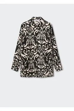 پیراهن ساتن طرح دار - یاری شاپ