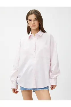 پیراهن سایز بزرگ پنبه ای جیبی - یاری شاپ