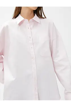 پیراهن سایز بزرگ پنبه ای جیبی - یاری شاپ