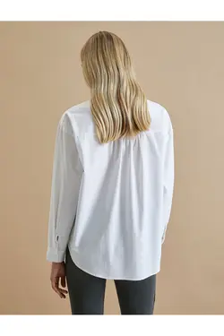 پیراهن سایز پوپلین جیبی پنبه ای - یاری شاپ