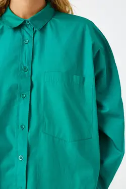 پیراهن سبز زنانه 3WAL60089IW - یاری شاپ