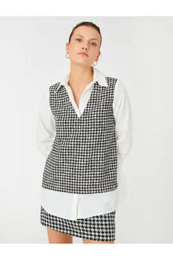 پیراهن سفید زنانه 3WAK60081UW - یاری شاپ