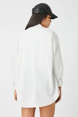 پیراهن سفید زنانه 3WAL60033IW - یاری شاپ