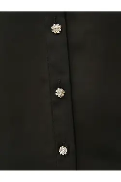 پیراهن سنگ دار آستین بلند دکمه دار - یاری شاپ