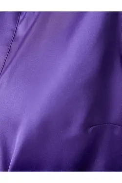 پیراهن سنگ دار ساتن آستین بلند دکمه دار - یاری شاپ