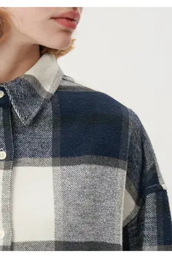 پیراهن سورمه ای سورمه ای / برش پهن 1210270-83154 - یاری شاپ