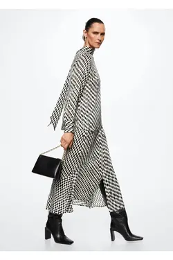 پیراهن شطرنجی با جزئیات - یاری شاپ