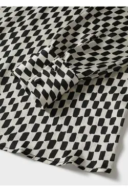 پیراهن شطرنجی با جزئیات - یاری شاپ