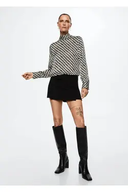 پیراهن شطرنجی با جزئیات - یاری شاپ