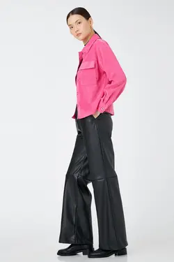 پیراهن صورتی زنانه 3WAK50051PW - یاری شاپ