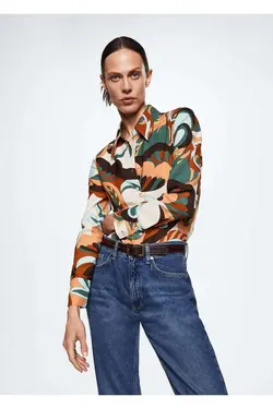 پیراهن طرح دار رترو - یاری شاپ