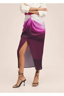 پیراهن طرح دار کمربند - یاری شاپ