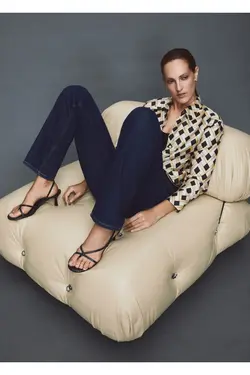 پیراهن طرح دار هندسی - یاری شاپ