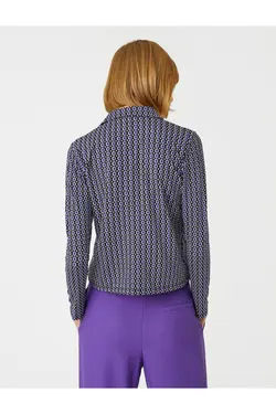 پیراهن طرح دار هندسی - یاری شاپ