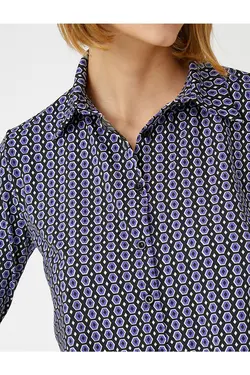 پیراهن طرح دار هندسی - یاری شاپ