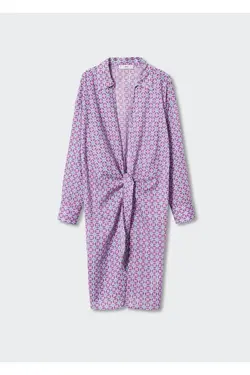 پیراهن طرح دار هندسی - یاری شاپ