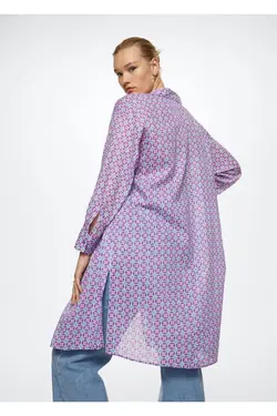 پیراهن طرح دار هندسی - یاری شاپ