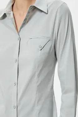 پیراهن طوسی زنانه - یاری شاپ