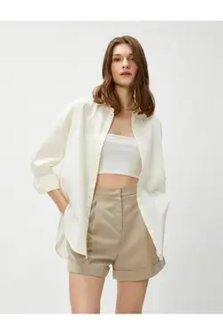 پیراهن کتان آستین بلند - یاری شاپ