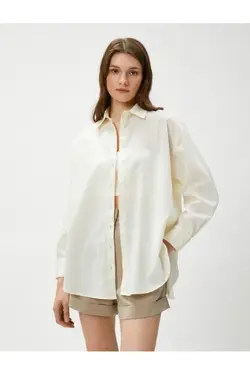 پیراهن کتان آستین بلند - یاری شاپ