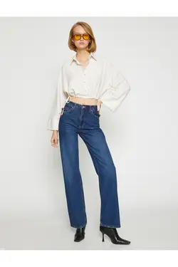 پیراهن کراپ کمر بسته - یاری شاپ