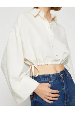 پیراهن کراپ کمر بسته - یاری شاپ