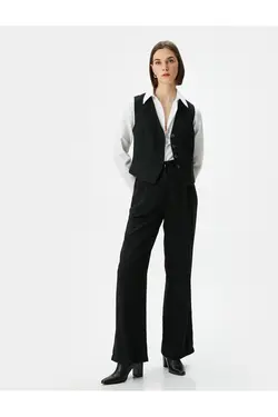 پیراهن کلاسیک آستین بلند دکمه دار باریک - یاری شاپ