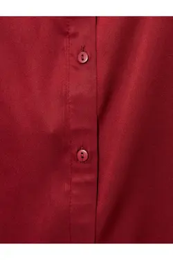 پیراهن کلاسیک آستین بلند دکمه دار منظم - یاری شاپ