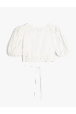 پیراهن کوتاه دوزی نخی آستین کوتاه - یاری شاپ