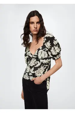 پیراهن گشاد با طرح گل - یاری شاپ