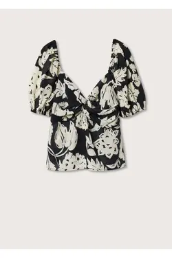 پیراهن گشاد با طرح گل - یاری شاپ