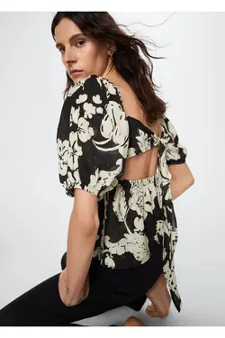 پیراهن گشاد با طرح گل - یاری شاپ